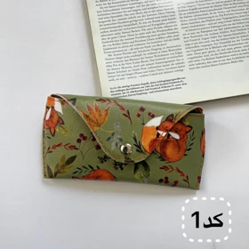 کیف عینک (جاعینکی) فانتزی زنانه و دخترانه چرم مصنوعی، فوم‌دار و استرکشی شده مناسب تمامی سایزها