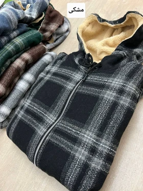سویشرت چهارخونه کلاهدار 6103