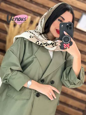 مانتو یقه انگلیسی چهار دکمه