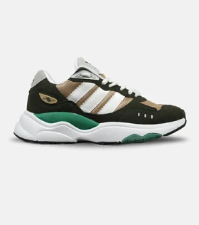 کفش کتانی مردانه یشمی قهوه ای سفید ADIDAS torsion