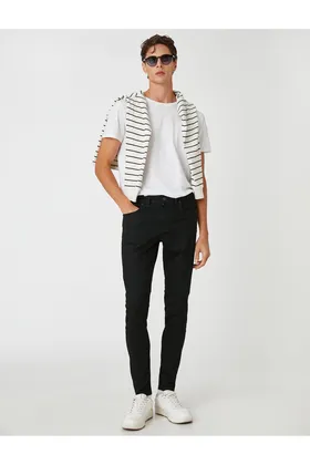 شلوار جین Skinny Fit - Michael Jean 3SAM40082ND