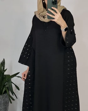 مانتو کفتان مشکی لیالی