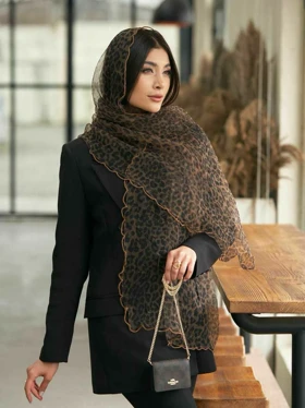 شال پفکی پلنگی