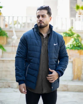 کاپشن مردانه Nike مدل Sarzi (سورمه ای)