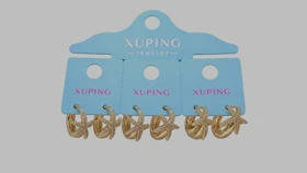 گوشواره xuping طرح طلا کد pux13 رنگ ثابت هورآن مارکت