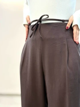 شلوار کرپ سیلک ویولت