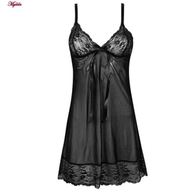 لباس خواب زنانه رونیا مدل 3685-804 رنگ مشکی مجموعه 3 عددی