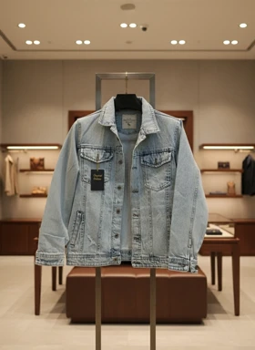 کت جین یخی سنگشو قواره باکسی کد KYSOD19 استایل گرم برای روزهای سرد