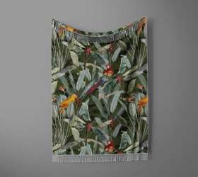 شال مبل ریش دار sofa shawl 2