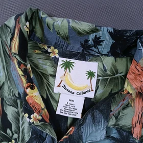 پیراهن هاوایی ابریشمی اورجینال برند BANANA CABANA امریکا