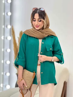 شومیز تک جیب سیما