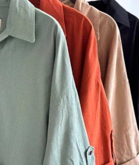 مانتو کتان پاییزه