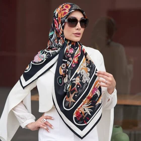 روسری ابریشم توییل (قواره 120)30271