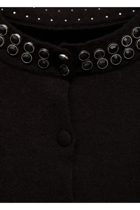 ژاکت کش باف پشمی زنانه اورجینال منگو mango