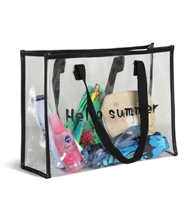 کیف استخری شفاف ضد آب طرح Hello Summer کد 15121