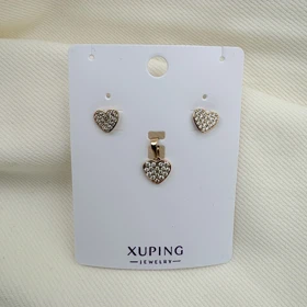 نیم ست قلب ژوپینگ پشت میخی بدون زنجیر