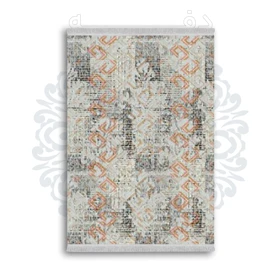 *جدید* فرشینه از جنس پارچه شانل مخمل ترک طرح فانتزی برند دفه کد 1670
