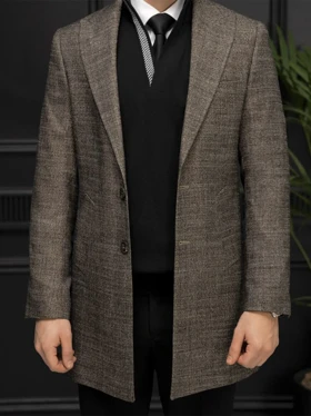 پالتو دودکمه کد o133