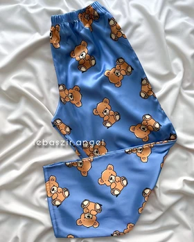 تاپ و شلوارک خرسی ساتن