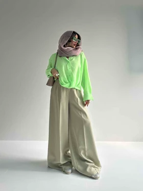 شومیز لینن جلوگره