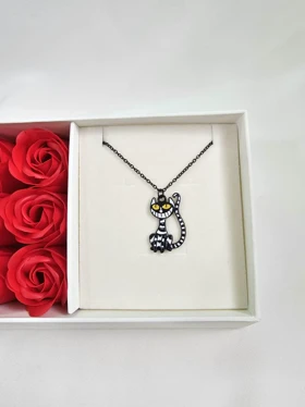 گردنبند گربه مشکی