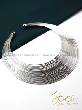 طوق گردنبند زنانه ورشو عثمانی مدل زرین کد N3121 (سیلور)