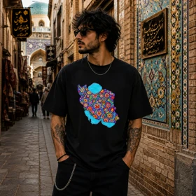 تیشرت طرح ایران کد 09