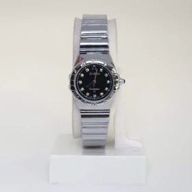 ساعت مچی زنانه امگا Omega تمام استیل با قفل پروانه ای