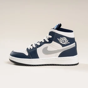 نایک ایر جردن وان ساق‌دار فرانسه زنانه (Nike Air Jordan 1 French Blue) کد 2341