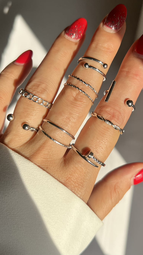 انگشتر پکی میخی ring pack