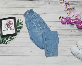 شلوار جین مدل مام فیت کد 10143