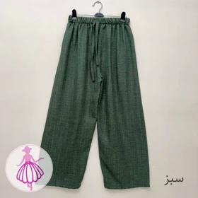 شلوار شانتون شاین نیم بگ کژوال در رنگبندی متنوع (سبز)