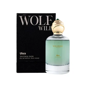 پرفیوم مردانه اولترا ویرچوآل مدل Wolf Wild box حجم 100 میلی لیتر - رایحه Sauvage Dior