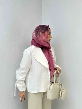 کت ژاکارد آستین بند 120330