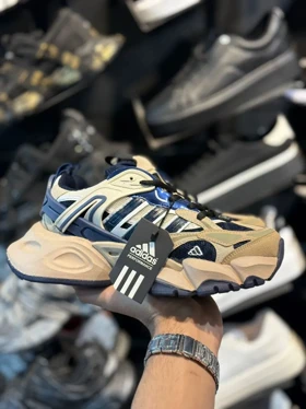 کتانی دیلاکس زنانه کرم سرمه ای