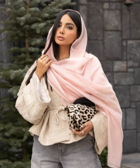 شال ابریشم ساده
