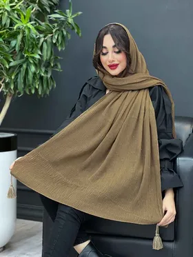 شال پلیسه لمه دار