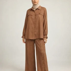 ست شومیز و شلوار بگ (ME-12- 2662-2653)