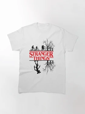 تیشرت استرنجر تینگز | تیشرت Stranger Things طرح (The dark side of the upside down) Classic کد 108874