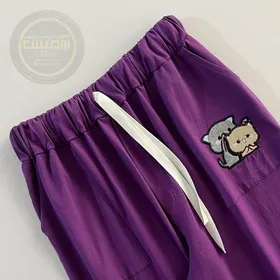 تی‌شرت و شلوار گلدوزی گربه