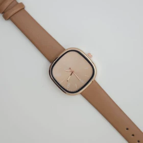 ساعت مچی زنانه باوک BAOKE بند چرمی ، اسپرت و روزمره با جعبه کادویی (قهوه ای)