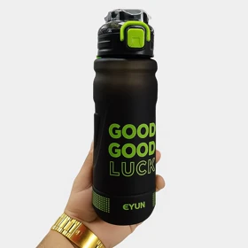 قمقمه ورزشی EYUN مدل Good Luck نی دار اصلی ظرفیت 1 لیتر