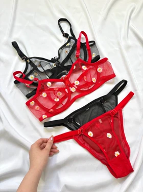 سوتین و شورت شیشه ای بابونه سویل