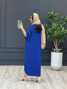 مانتو کراش پیراهنی آستین پاگن