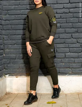 ست بلوز و شلوار زنانه ارتشی