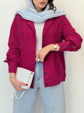 کت ژیله پرچ دار