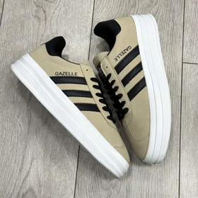 کفش و کتانی مردانه مدل آدیداس ADIDAS GAZELLE رنگ خاکی
