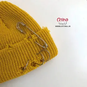 کلاه لئونی بافت زمستانه و پاییزه/ حلقه و پیرسینگ دار