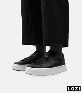 کفش کژوال مردانه چرمی مشکی سفید ZARA