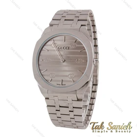 گوچی 25H مردانه استیل صفحه طوسی Gucci-5738-G
